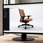 **

Modern furniture design studio in Valencia, Spain.  Computer screen showing structural analysis software, a sleek wooden chair being tested virtually, with a focus on sustainability and efficiency in furniture design.  Natural light, minimalist aesthetic.

**