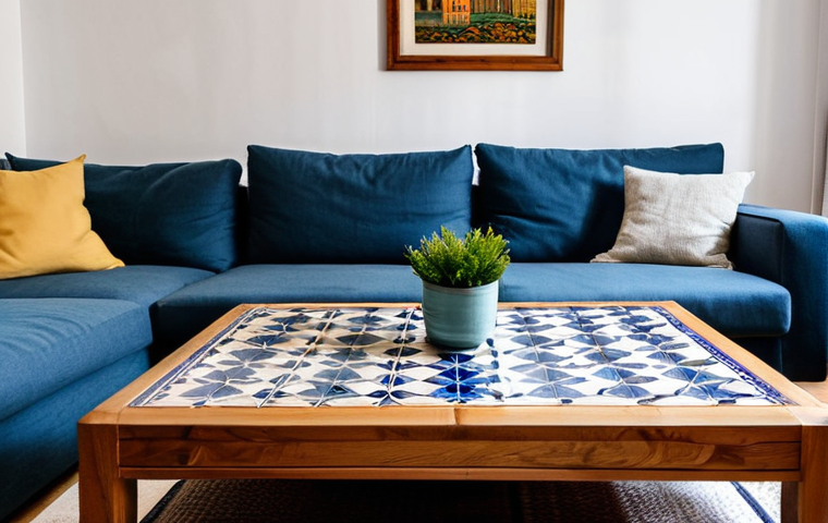 가구디자인 직무 발전 가능성 - **
"A cozy living room in a Madrid apartment, featuring a handcrafted wooden coffee table with Tala...