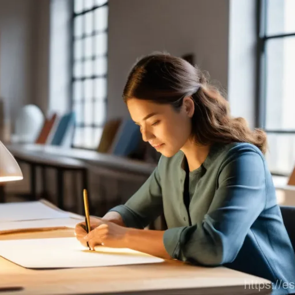 가구디자인 고객 리뷰 관리 방법 - **Prompt:** A skilled female furniture designer, in her late 30s with an intelligent and focused exp...