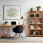 가구디자인 직무 인터뷰 준비법 - **Prompt 1: The Polished Portfolio Presentation**
"A professional, well-dressed female furniture...